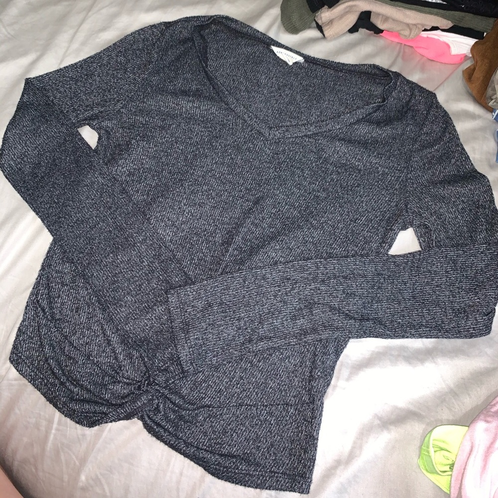Dark blue crop top
